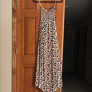 Leopard Print Maxi Dress-size small